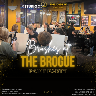 Brushes at The Brogue! Paint Night!