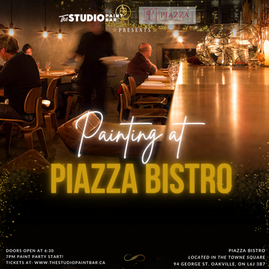 Paint Party at Piazza Bistro! $20 food credit included.