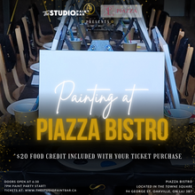 Paint Party at Piazza Bistro! $20 food credit included.