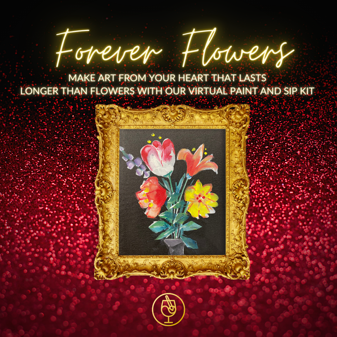 Virtual: Forever Flowers Paint Party