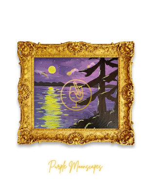 Purple Moonscape Studio Paint Party