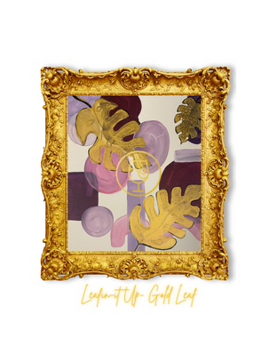 Virtual: Leaf-ing It Up! Abstract Painting with Gold Leaf Studio Paint Party