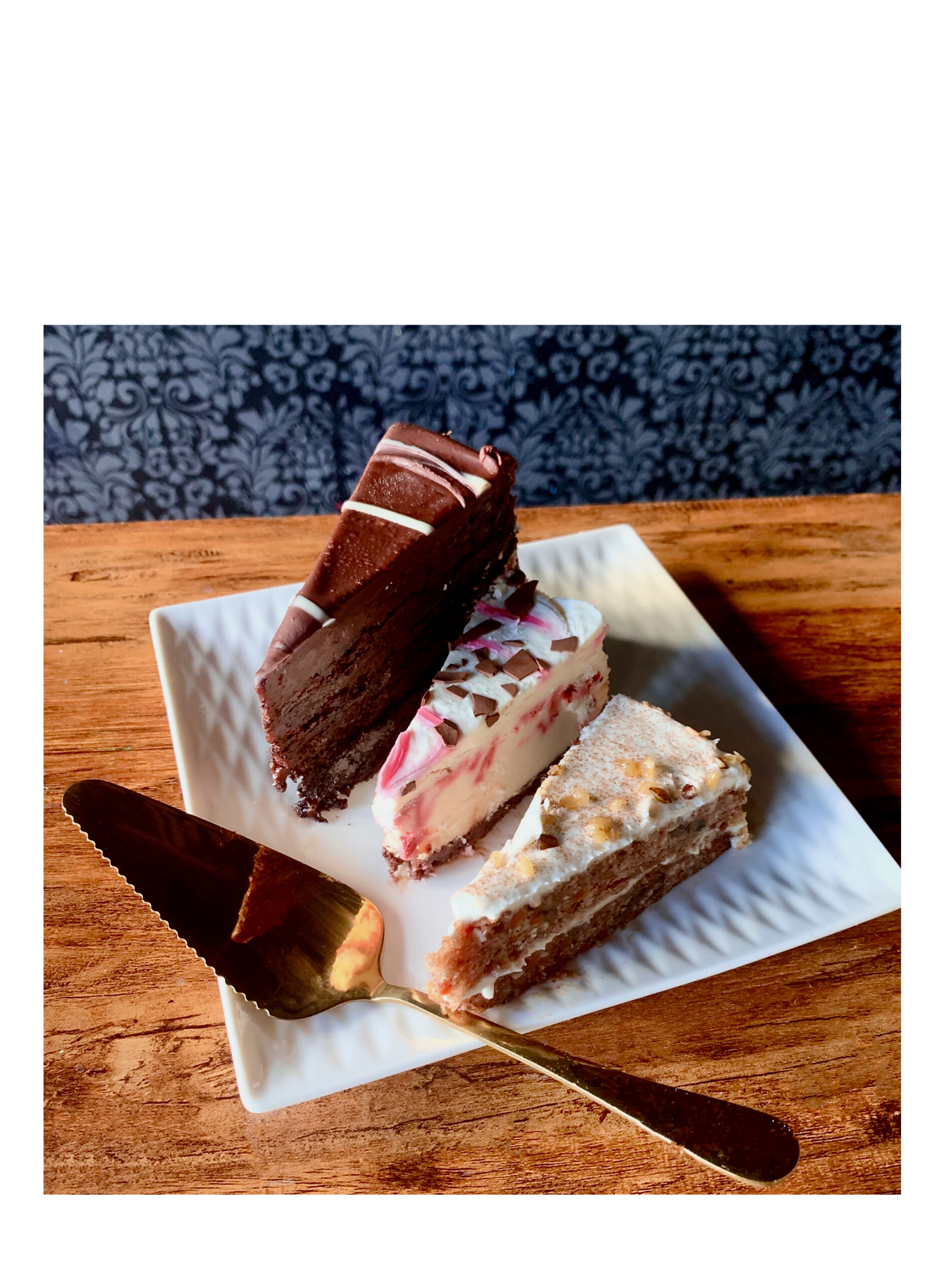 Cake Slice: Strawberry Champagne Cheesecake
