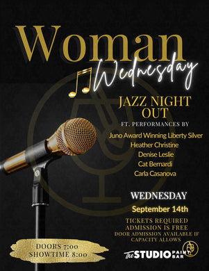 Wed Sept 14 Women Wednesday- Mississauga Music's Women in Jazz at The Studio